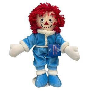 Vintage 2001 Applause Winter Raggedy Andy Collectible 16" Plush Doll NWT
